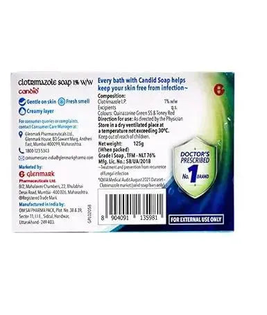 Candid Medicated Antifungal Soap 125 g | Clotrimazole Bath & Body Solution - Sellzova