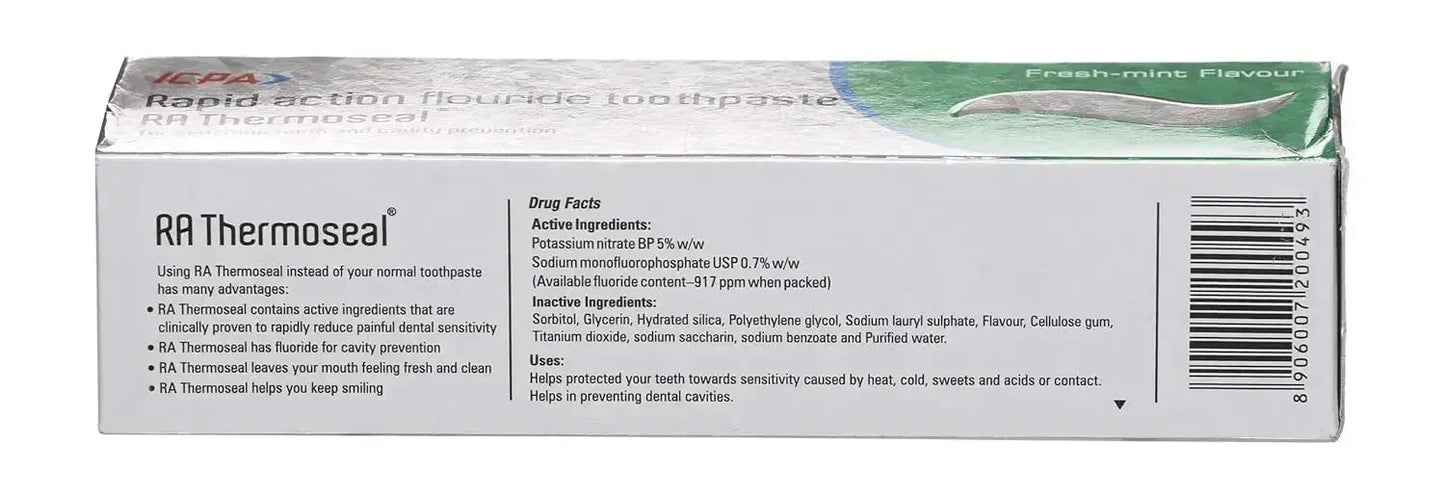 Thermoseal RA Toothpaste 100gm | Anti-Sensitivity & Gum Care Dental Paste with Potassium Nitrate - Sellzova