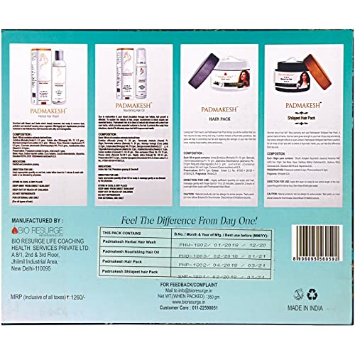 BIO RESURGE LIFE Ayurvedic Hair Spa & Hair Fall Control Kit