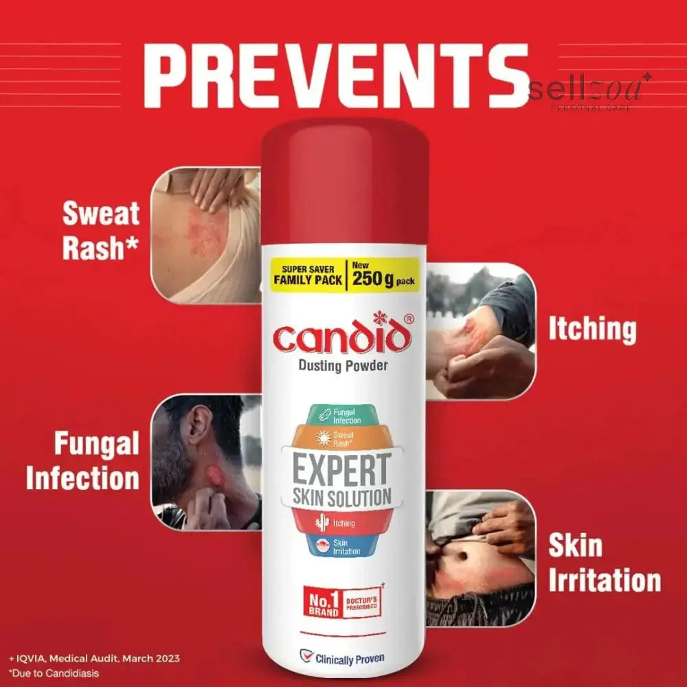 Candid Dusting Powder Antifungal 100 g | Expert Skin Solution for Fungal Infections +Free Shipping Sellzova