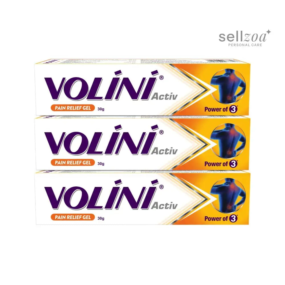 Volini Activ Comfort Massage Gel 30g – Warming Gel for Everyday Massage | Pack of 3 Sellzoa