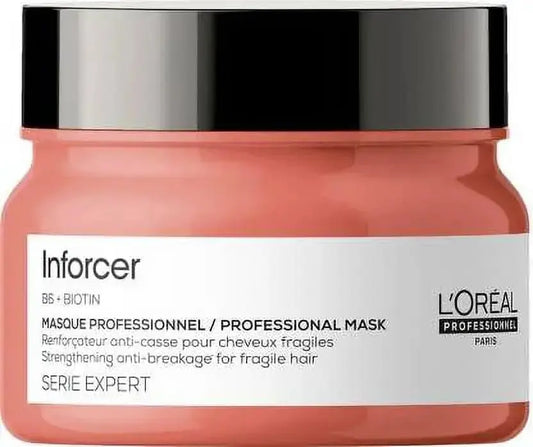 L’Oréal Professionnel Inforcer Strengthening Hair Mask 250g | Vit. B6 & Biotin Repair for Weak, Damaged Hair - Sellzova