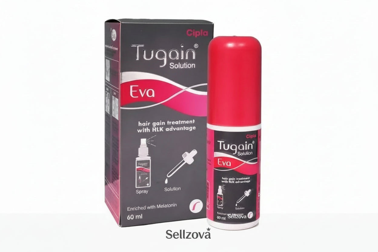 Tugain Eva 60ml – Hair Regrowth Treatment Serum for Thinning Hair & Hair Loss - Sellzova