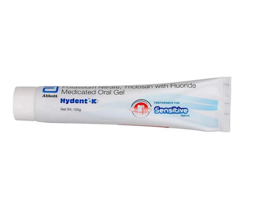 Hydent-K Toothpaste for Sensitive Teeth 100gm | Medicated Oral Gel with Fluoride | Relief from Tooth Sensitivity & Cavity Protection - Sellzova