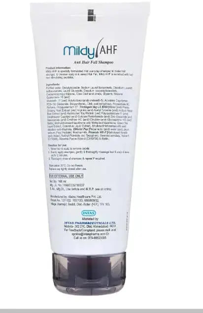 Mildy AHF Anti-Hair Fall Shampoo – 100ml | Strengthens Hair & Reduces Hair Fall - Sellzova