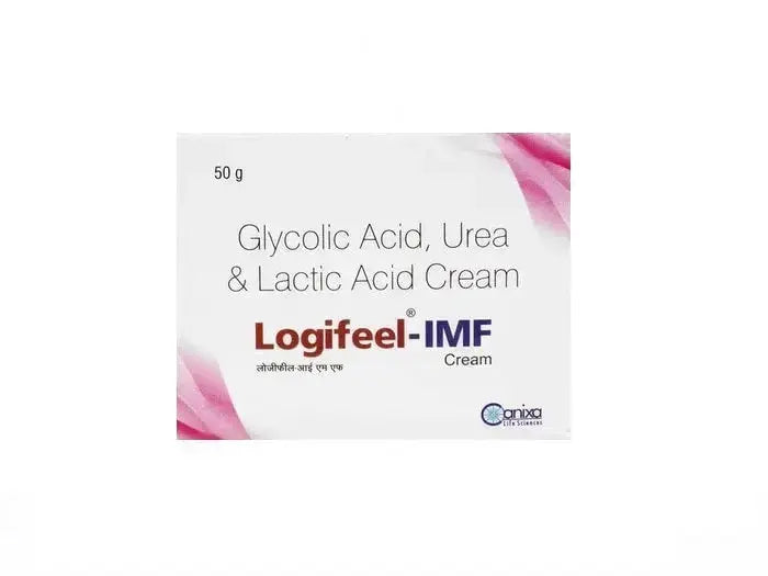 Logifeel IMF Cream 50g – Glycolic Acid, Urea & Lactic Acid Moisturizing Formula (Pack of 1) - Sellzova