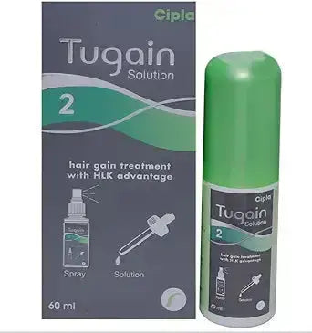 Tugain 2% Minoxidil Solution 60ml – Gentle Hair Regrowth Treatment for Thinning Hair - Sellzova