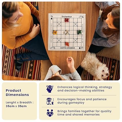 Ashta Chamma Cotton Fabric Board Game- Yellow