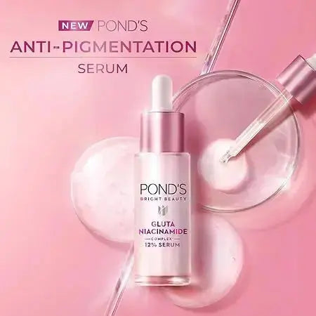POND'S Anti-Pigmentation Serum 28ml | 12% Gluta-Niacinamide Complex | Reduces Pigmentation from Day 7 | Bright & Flawless Skin - Sellzova