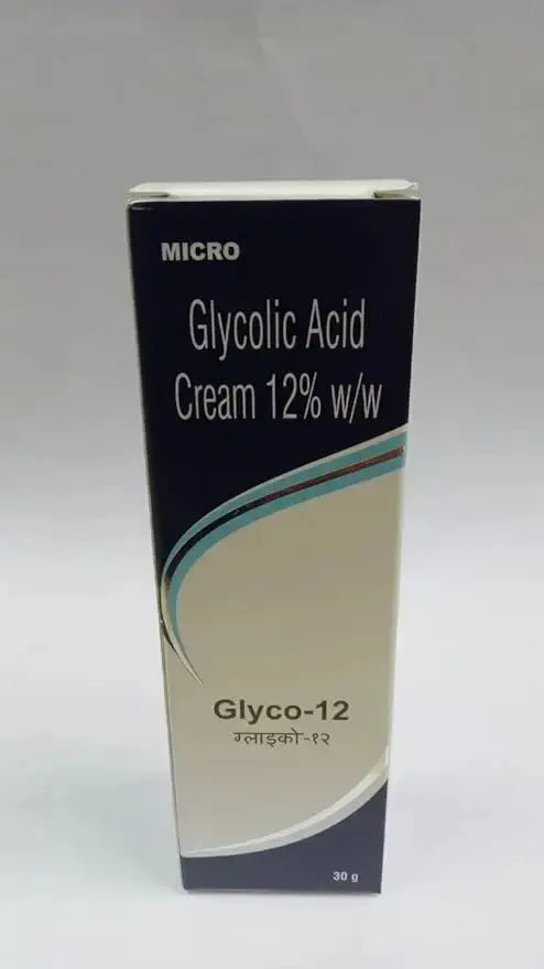 Glyco-12 Cream 30gm (Pack of 2) | Glycolic Acid Skin Cream for Dark Spots, Pigmentation & Acne Scars V2deliver.com