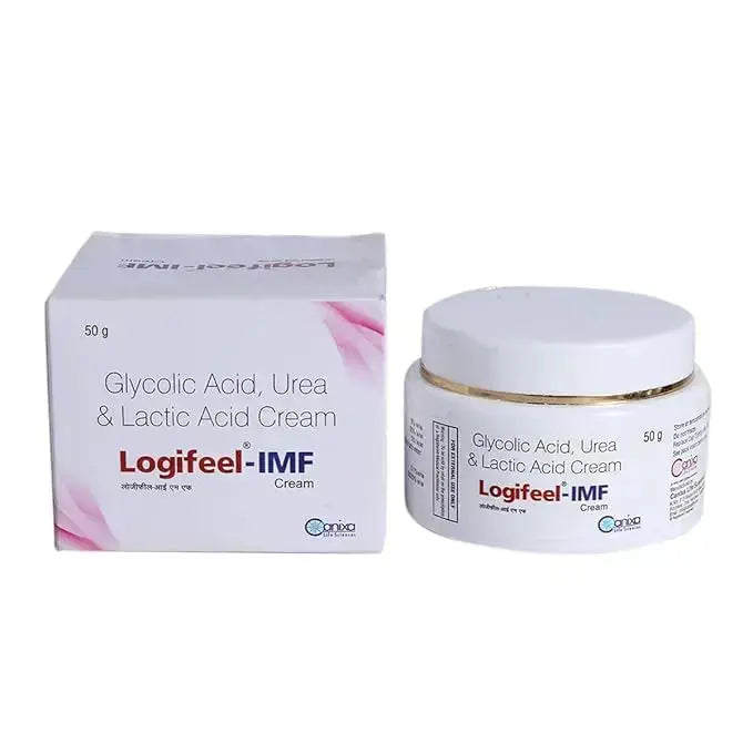 Logifeel IMF Cream 50g – Glycolic Acid, Urea & Lactic Acid Moisturizing Formula (Pack of 1) - Sellzova