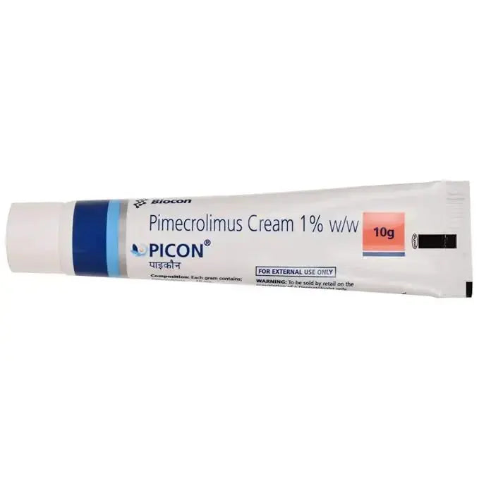 Picon Cream 10gm – Tacrolimus 0.1% for Eczema & Atopic Dermatitis Relief - Sellzova