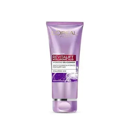L’Oréal Paris Revitalift Hydrating Gel Cleanser 100 ml | Gentle Gel with Hyaluronic Acid for Plump, Glowing Skin - Sellzova