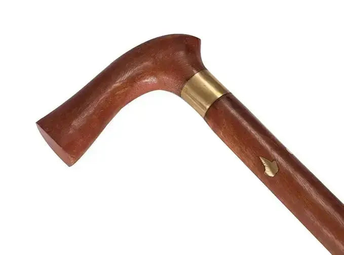 Walking Stick for Seniors | Orthopedic Cane with Rubber Tip | Handcrafted Mobility Support - Sellzova
