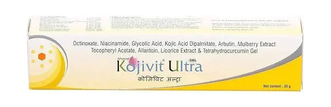 Kojivit Ultra Gel 30gm | Skin Brightening & Anti-Pigmentation Gel with Kojic Acid, Arbutin, Mulberry Extract - Sellzova