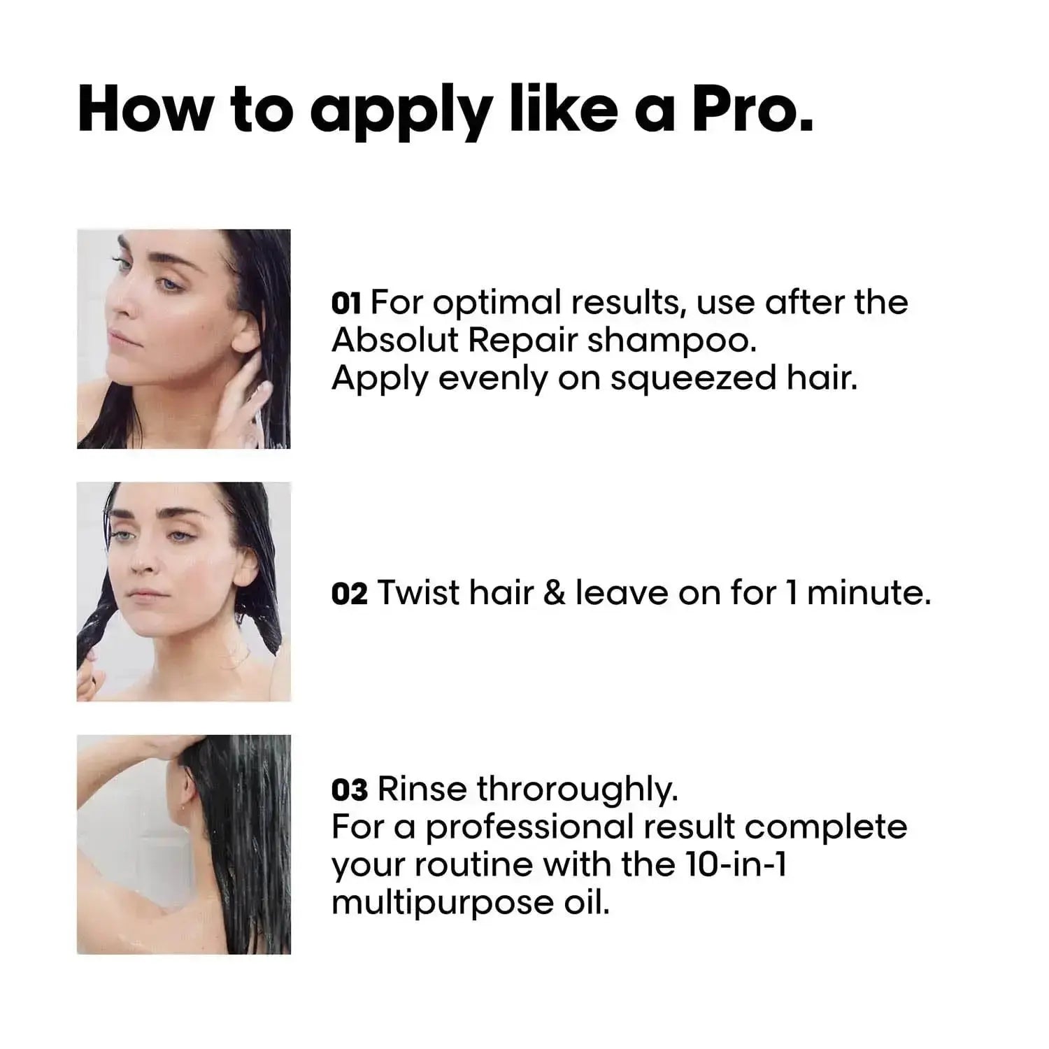L'Oreal Professionnel Absolut Repair Shampoo 300ml & Hair Mask 250g – Intense Repair Combo for Damaged Hair - Sellzova
