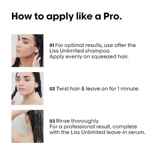 L’Oréal Professionnel Série Expert Liss Unlimited Mask 250 ml | Pro‑Keratin Smoothing Hair Mask for Frizzy, Unruly Hair - Sellzova