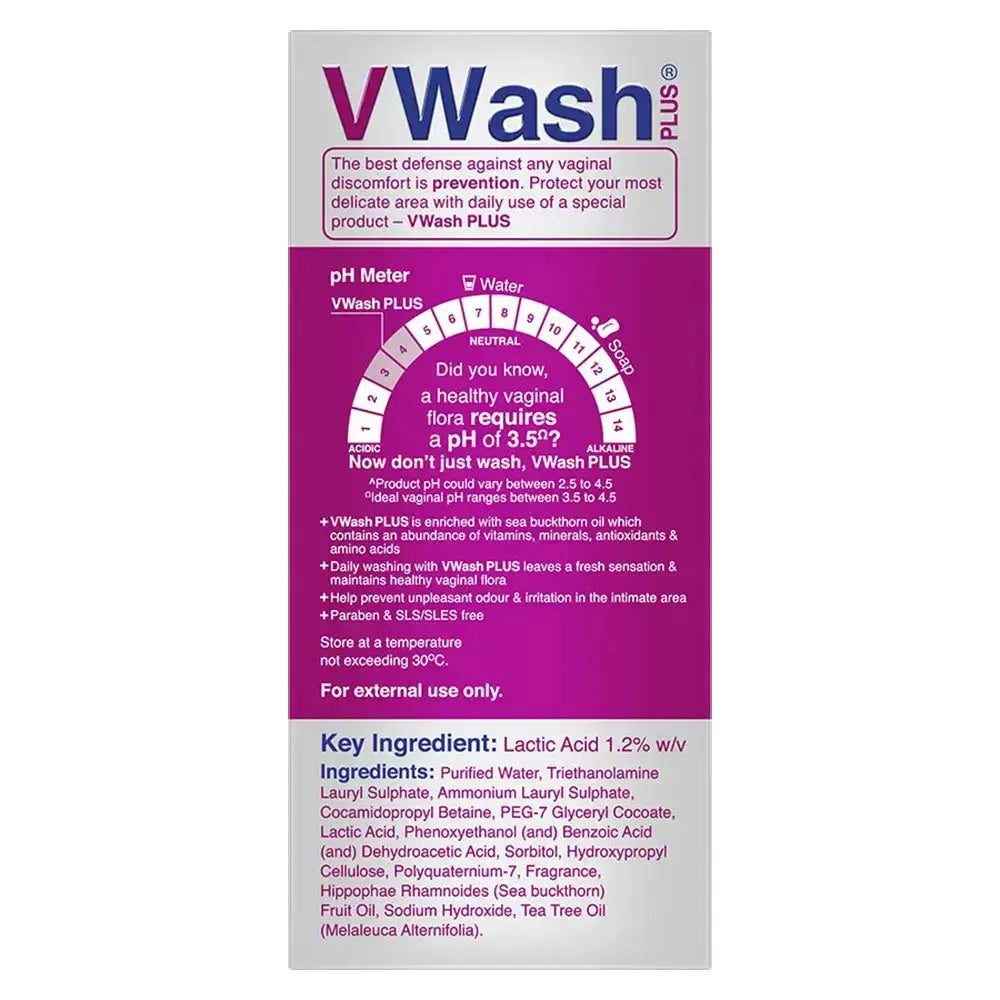 VWash Intimate Hygiene Wash for Women – 100ml (Pack of 2) | pH Balanced Daily Feminine Care - Sellzova