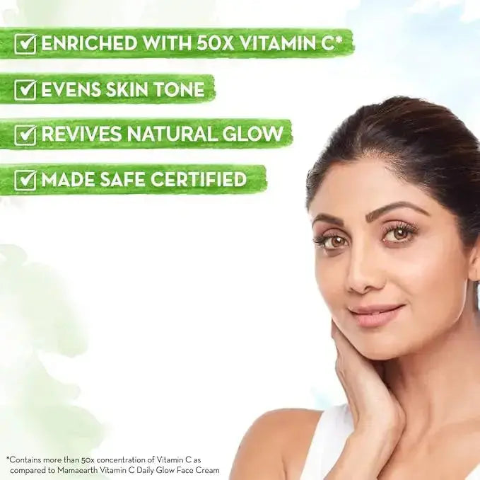 Mamaearth Vitamin C Daily Glow Face Serum | Brightens Skin, Reduces Dark Spots & Hydrates – 10ml - Sellzova