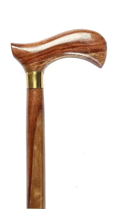 Walking Stick for Seniors | Orthopedic Cane with Rubber Tip | Handcrafted Mobility Support - Sellzova