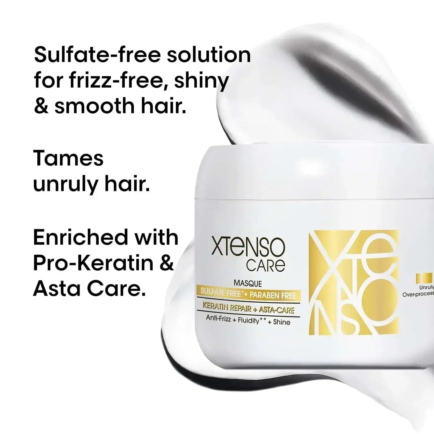 L'Oreal Professionnel Xtenso Care Hair Mask GOLD 200gm | Keratin Repair for Straightened & Chemically Treated Hair - Sellzova
