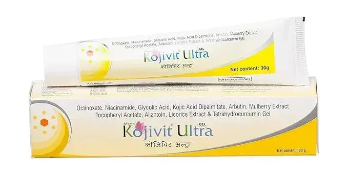 Kojivit Ultra Gel 30gm | Skin Brightening & Anti-Pigmentation Gel with Kojic Acid, Arbutin, Mulberry Extract - Sellzova