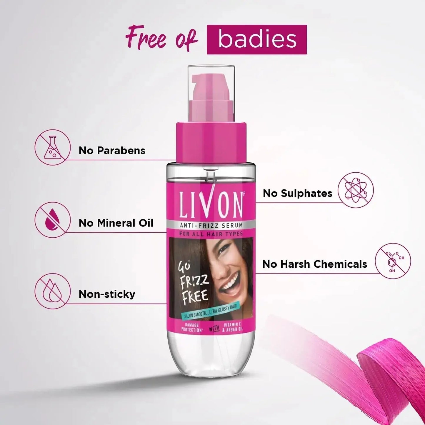 Livon Hair Serum for Women & Men – 100ml | Smooth, Frizz-Free & Glossy Finish for All Hair Types - Sellzova