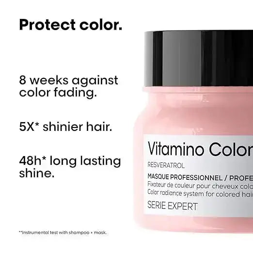 L'Oréal Professionnel Vitamino Color Hair Mask 250g | Serie Expert | With Resveratrol for Color Protection & Shine - Sellzova