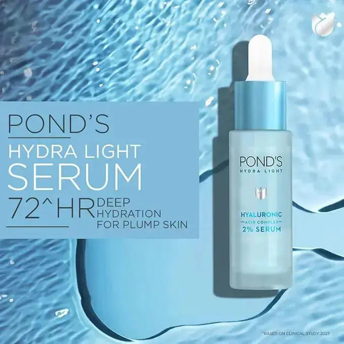 POND'S Hydra Light 2% Hyaluronic Acid Complex Serum – 28ml | 72 Hr Deep Hydration for Glowing, Plump Skin - Sellzova