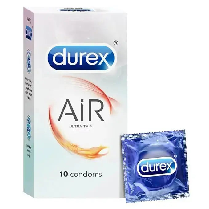 Durex Real Feel Lubricant 50ml & Durex Air Ultra Thin Condoms - 10 Count | Skin-Like Feel, Enhanced Pleasure Combo V2deliver.com