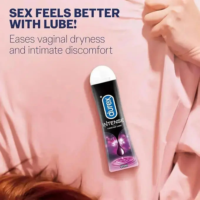 Durex Intense Lubricant Gel 50ml (Pack of 2) | Water-Based Personal Lube for Men & Women V2deliver.com