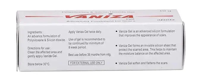 Vaniza Silicone Gel for Scar Reduction – 10g (Pack of 2) | Advanced Scar Treatment Gel - Sellzova