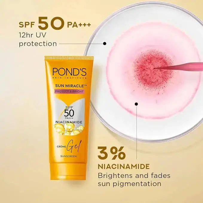 Pond's Sun Miracle SPF Cream 50g – Daily Sun Protection & Skin Repair Formula - Sellzova