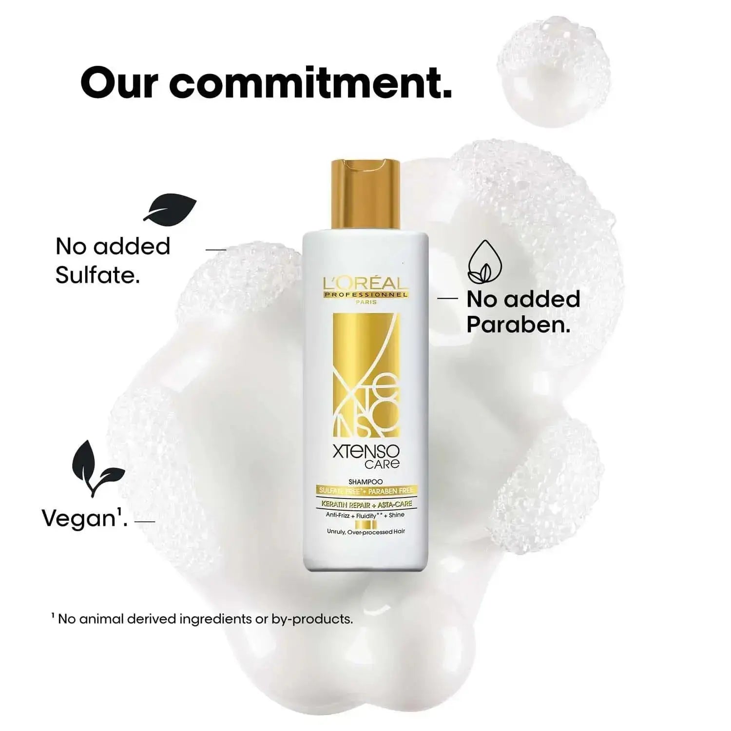 L'Oreal Professionnel Xtenso Care Sulfate-Free Shampoo 250ml | GOLD | For All Hair Types | Pro-Keratin + Strength Care - Sellzova