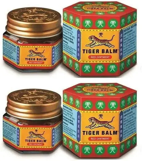 Red Tiger Balm (Pack of 2) | Herbal Pain Relief Balm for Headache, Muscle & Joint Pain - Sellzova