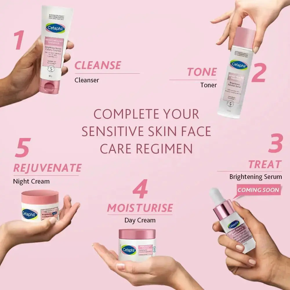 Cetaphil Brightness Reveal Creamy Cleanser 100ml (Pack of 2) | Gentle Skin Brightening Face Wash with Niacinamide & White Sea Daffodil - Sellzova