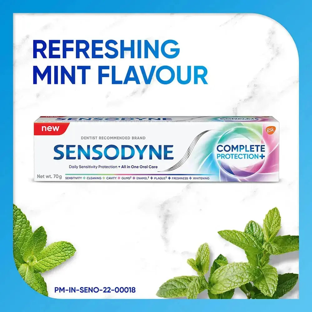 Sensodyne Complete Protection Toothpaste – 70g (Pack of 5) | Daily Oral Care for Sensitive Teeth & Gum Health - Sellzova