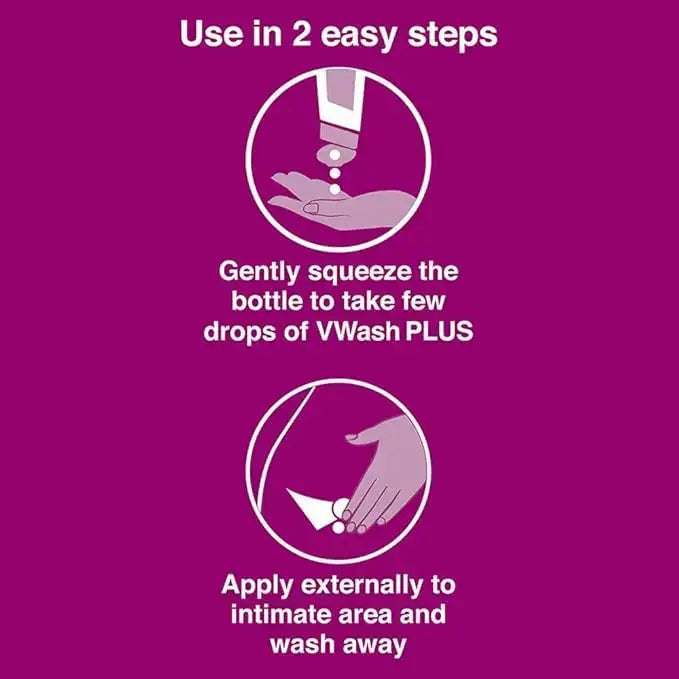 VWash Intimate Hygiene Wash for Women – 100ml (Pack of 2) | pH Balanced Daily Feminine Care - Sellzova