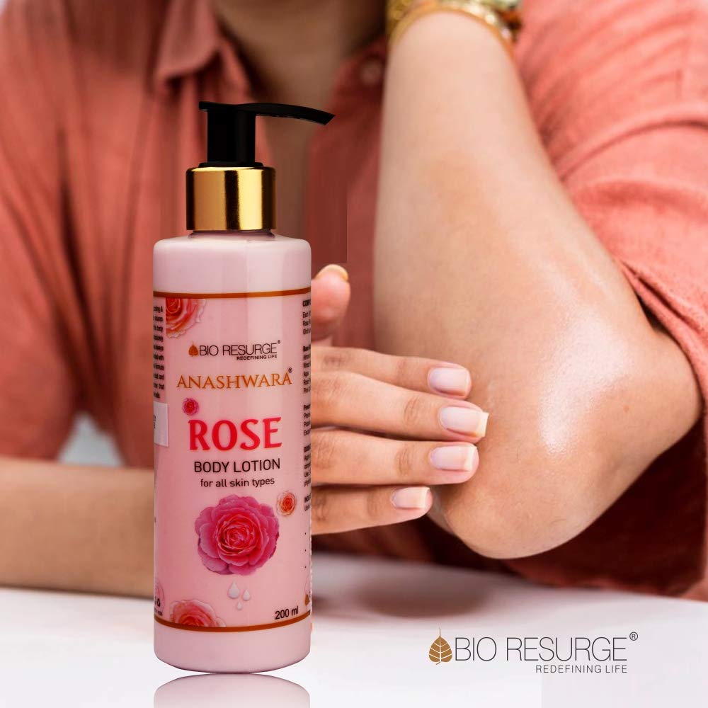 BIO RESURGE LIFE Anashwara Rose Body Lotion Cooling Soothing Moisturizing Body Lotion