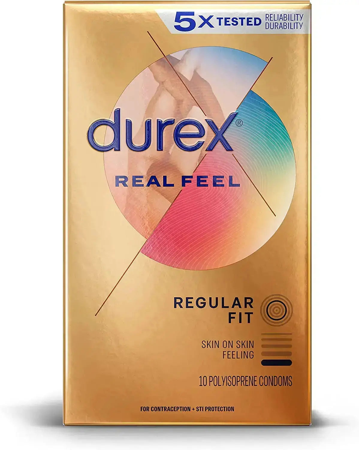 Durex Real Feel Lubricant & Condoms Combo | Climax Control Lube + 10 Non-Latex Condoms for Enhanced Intimacy V2deliver.com