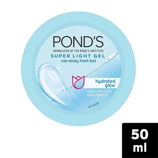 POND'S Super Light Gel Moisturiser 50ml | Oil-Free Hydration with Hyaluronic Acid & Vitamin E - Sellzova