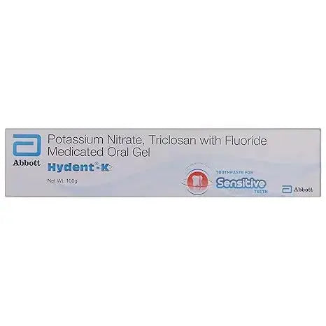 Hydent-K Toothpaste for Sensitive Teeth 100gm | Medicated Oral Gel with Fluoride | Relief from Tooth Sensitivity & Cavity Protection - Sellzova