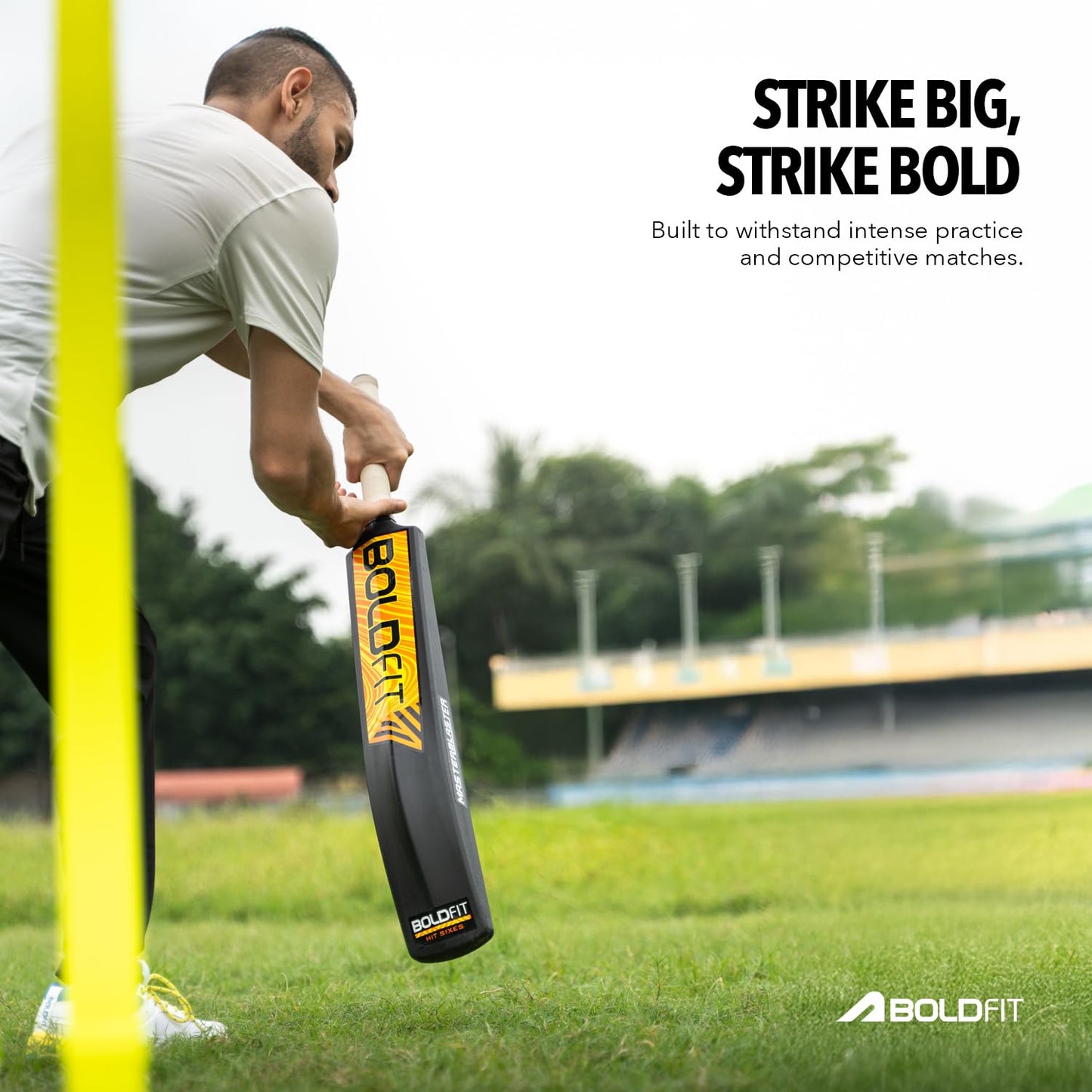 Boldfit Turf Bat Cricket for Adults Plastic Tennis Bat