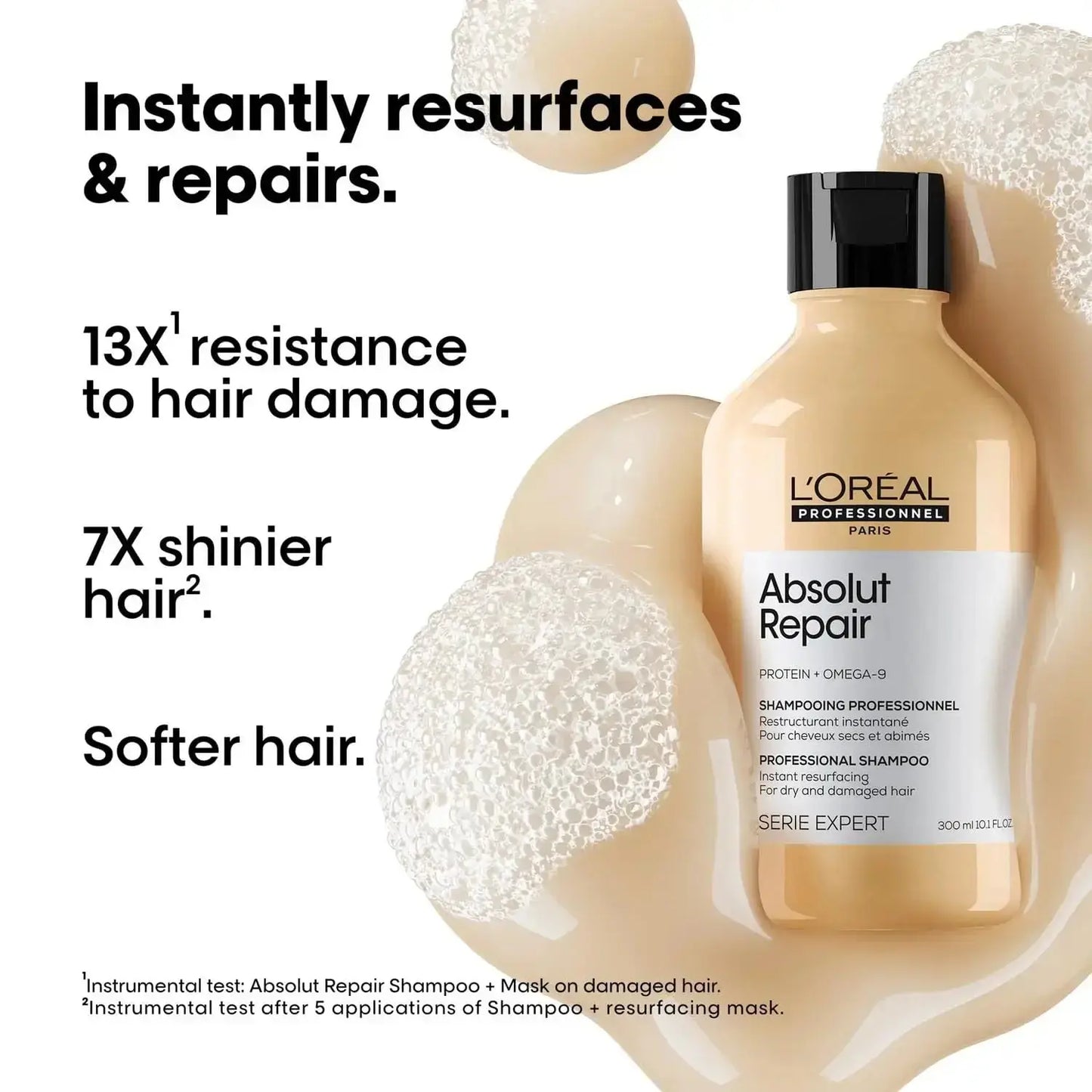 L'Oreal Professionnel Absolut Repair Shampoo 300ml & Hair Mask 250g – Intense Repair Combo for Damaged Hair - Sellzova