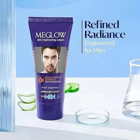 Meglow Premium Face Cream for Men – 50g | Brightening & Moisturizing Cream for Daily Use - Sellzova