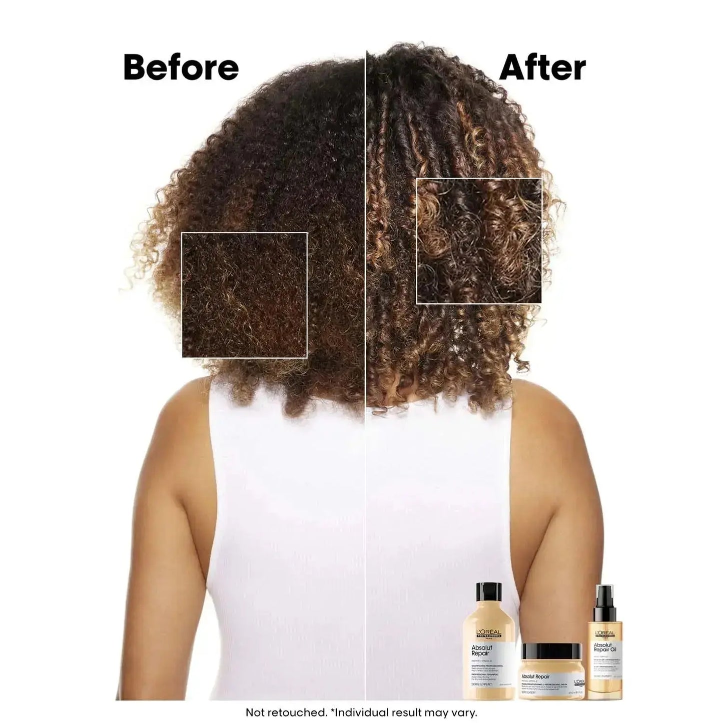 L'Oreal Professionnel Absolut Repair Shampoo 300ml & Hair Mask 250g – Intense Repair Combo for Damaged Hair - Sellzova