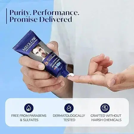Meglow Premium Face Cream for Men – 50g | Brightening & Moisturizing Cream for Daily Use - Sellzova
