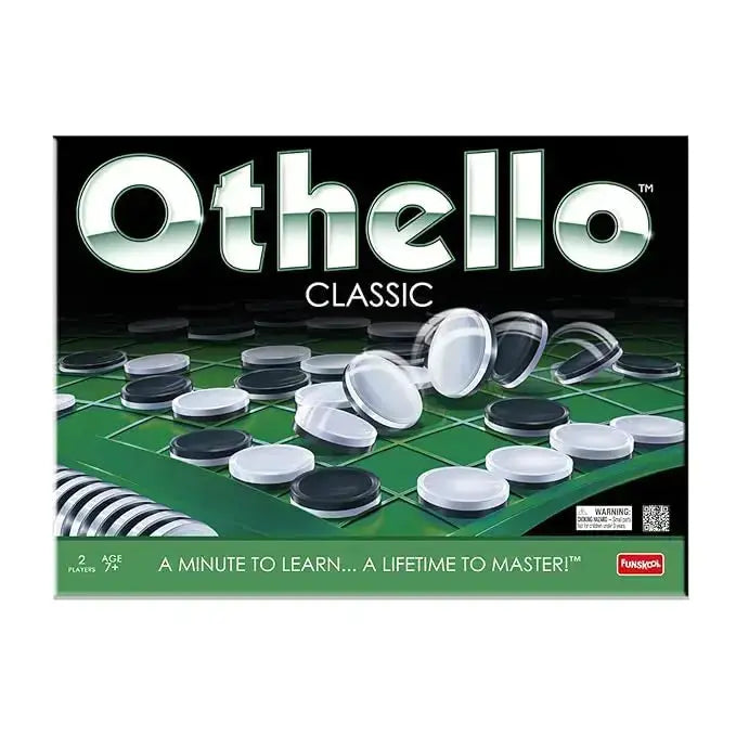 Othello Classic Strategy Board Game for Kids & Adults – 2 Player Reversible Disc Game - Sellzova