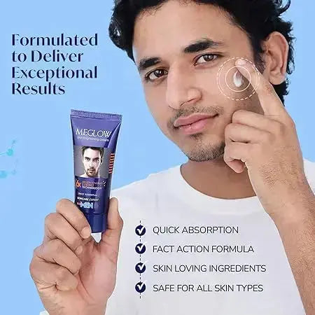 Meglow Premium Face Cream for Men – 50g | Brightening & Moisturizing Cream for Daily Use - Sellzova