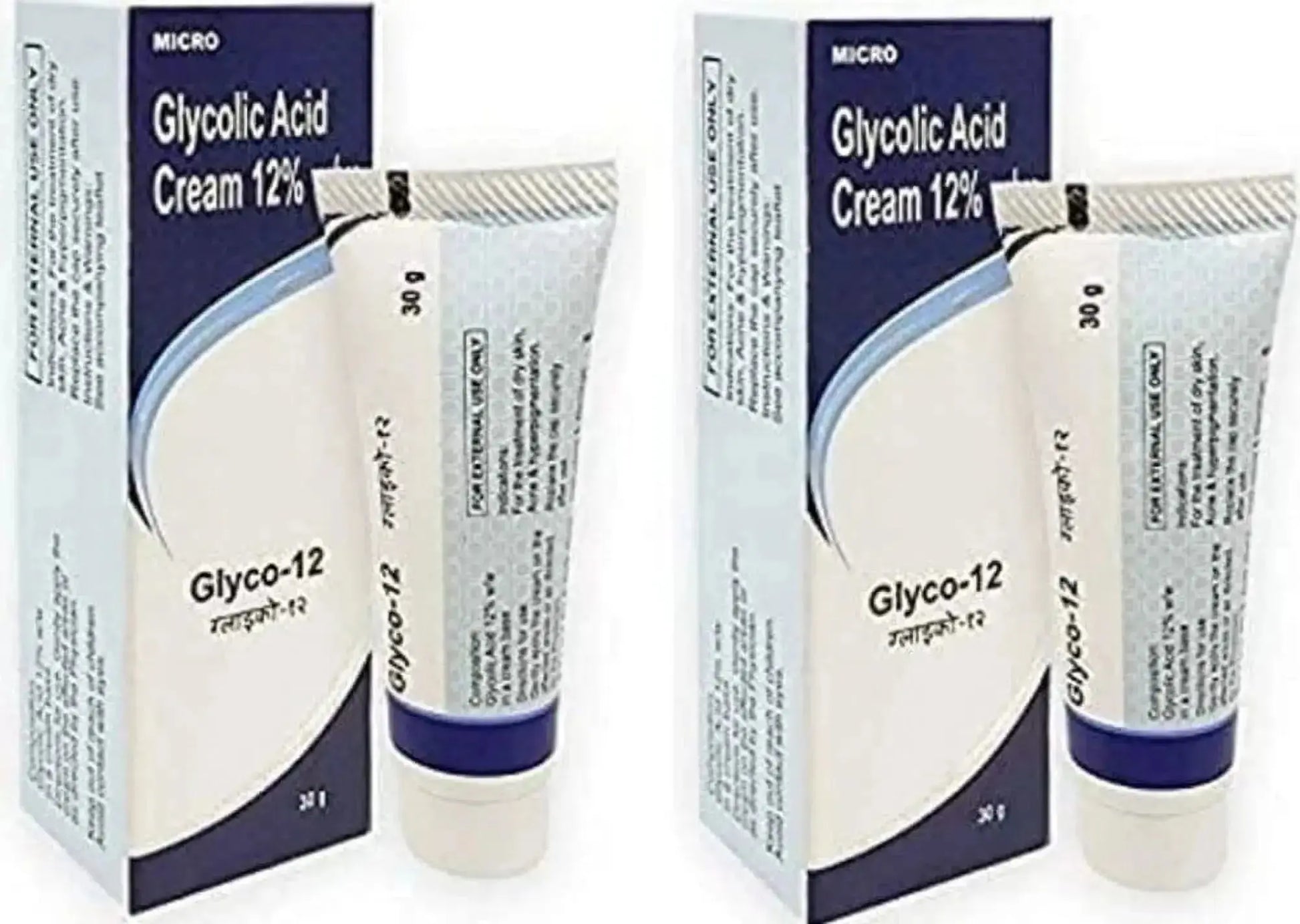 Glyco-12 Cream 30gm (Pack of 2) | Glycolic Acid Skin Cream for Dark Spots, Pigmentation & Acne Scars V2deliver.com